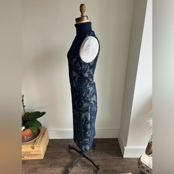 Anthropologie Maeve Navy
Jacquard Turtleneck Sleeveless Midi Sweater
Dress - Picture 6 of 8